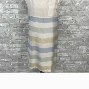 100% Silk Calypso St. Barth Striped Sleeveless Dress Size S